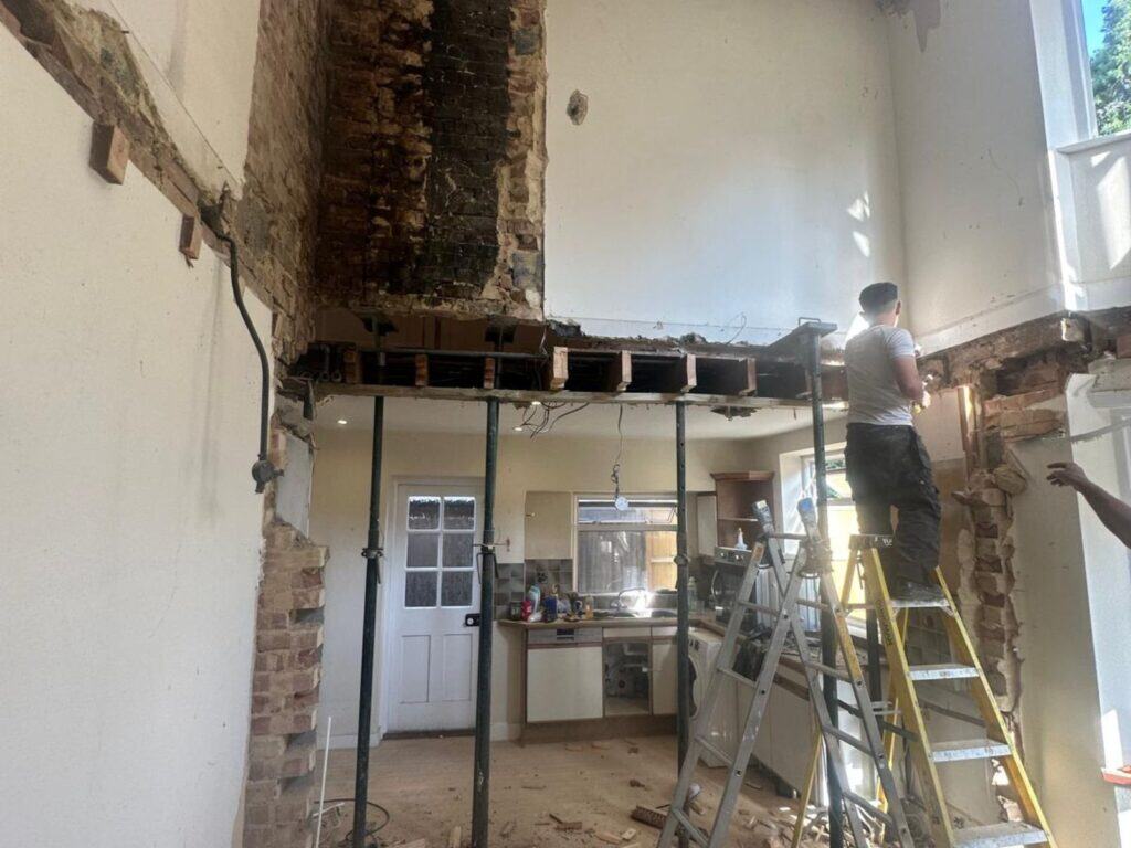 Chimney Stack, Chimney Breast and Load-Bearing Wall Removal in Reigate, RH2 project image