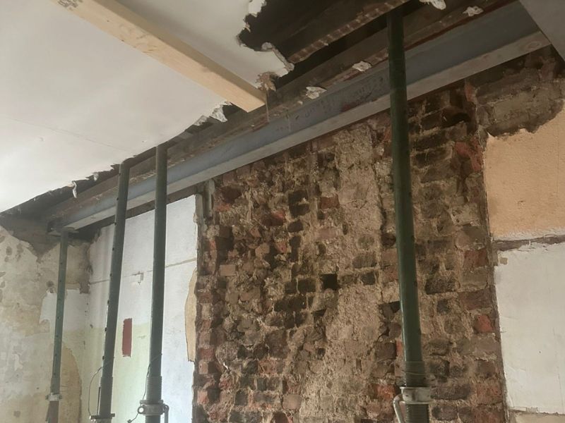 RSJ Steel Beam Installation