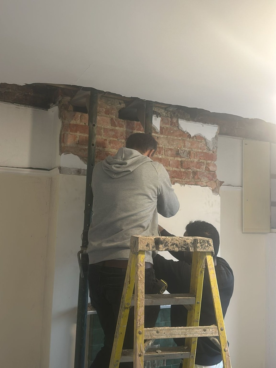 AstraStone construction team working on a structural project
